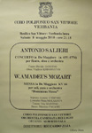 'Concerto in Do Maggiore per flauto, oboe e orchestra' di A.Salieri e 'Messa in Do Maggiore KV66 - Dominicus Messe' di W.A.Mozart