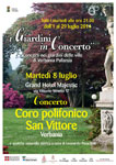 Concerto del Coro Polifonico San Vittore nell'ambito della Manifestazione 'I Giardini in Concerto'